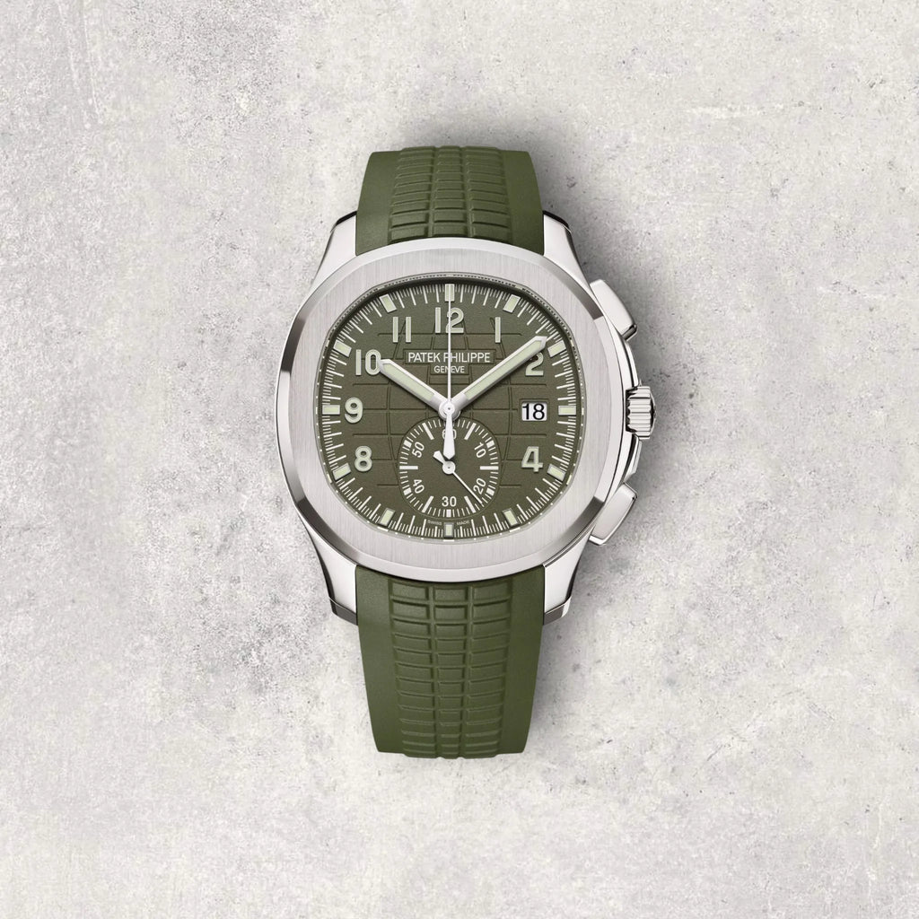 Patek Philippe Aquanaut 5968G-010 Chronograph Green Dial White Gold