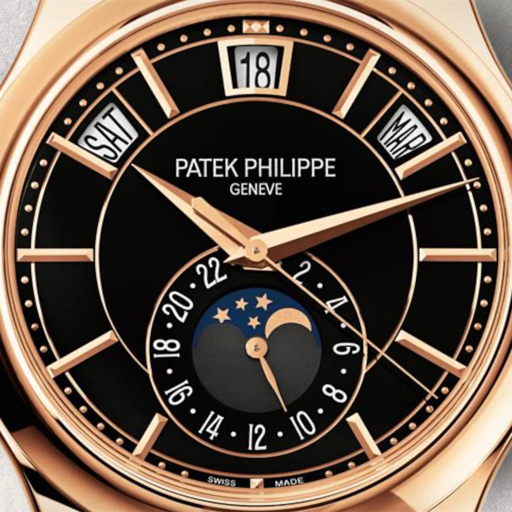 Patek Philippe Complications 5205R-010 Annual Calendar Rose Gold Black Dial