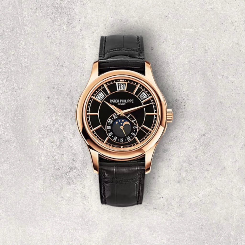 Patek Philippe Complications 5205R-010 Annual Calendar Rose Gold Black Dial