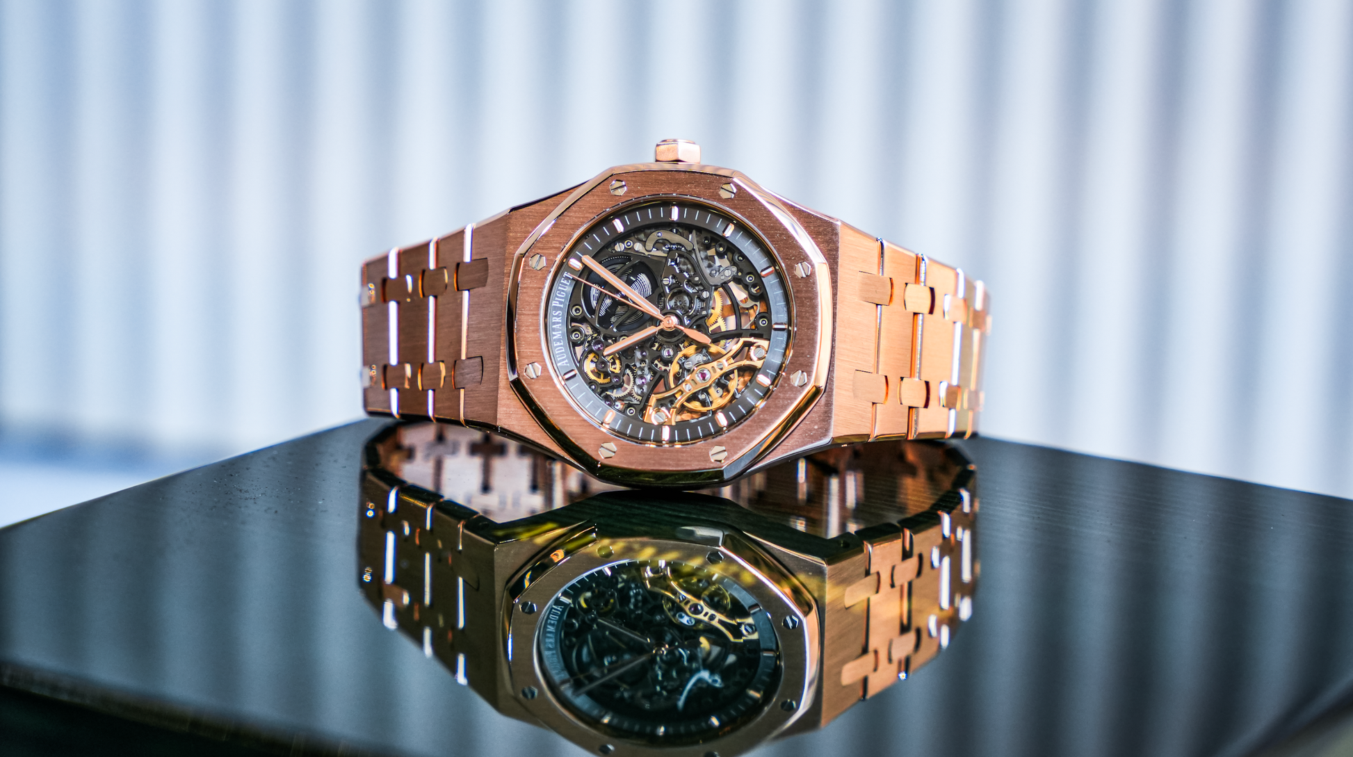 Audemars Piguet Royal Oak 41 mm 15407OR.OO.1220OR.01 Rose Gold Skeleton