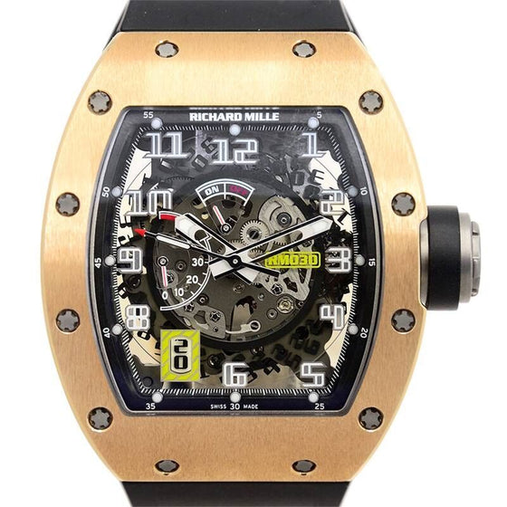 Richard Mille Declutchable Rotor 42 mm RM030RG Rose Gold Luminous