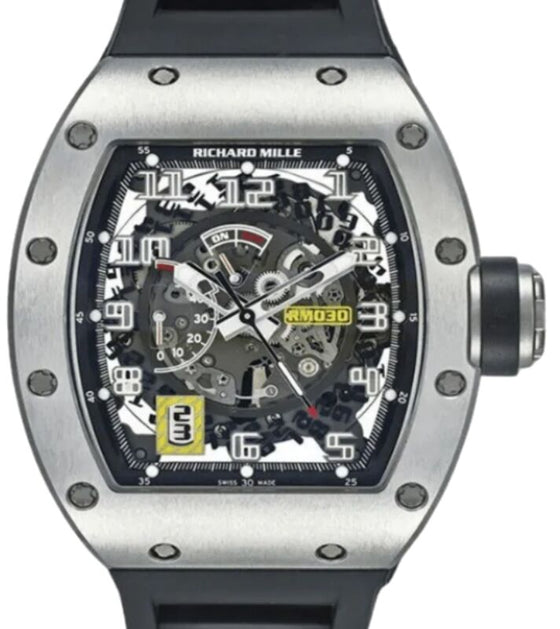 Richard Mille Automatic Winding with Declutchable Rotor 42 mm RM030WG White Gold Luminous
