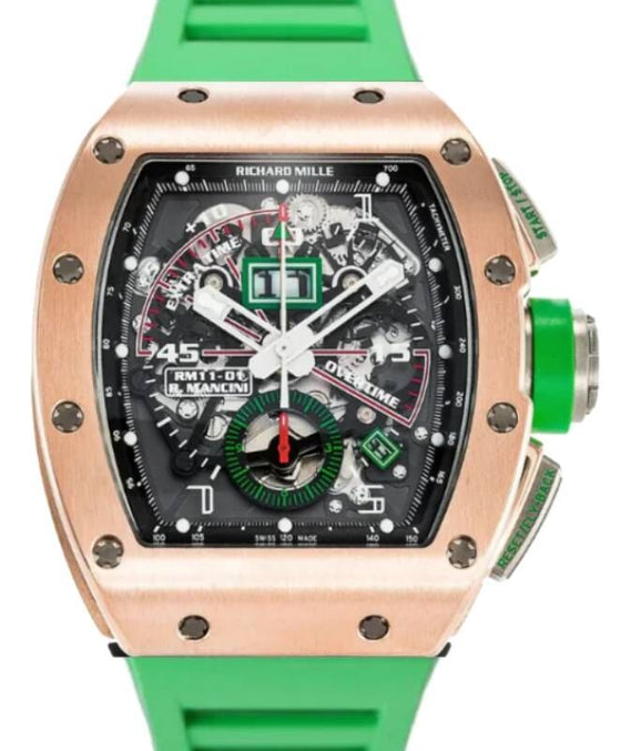 Richard Mille Robert Mancini 42.7 mm RM11-01RG Rose Gold Skeleton