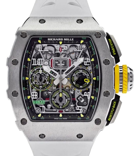 Richard Mille Automatic Flyback Chronograph 40 mm RM11-03T Titanium Skeleton