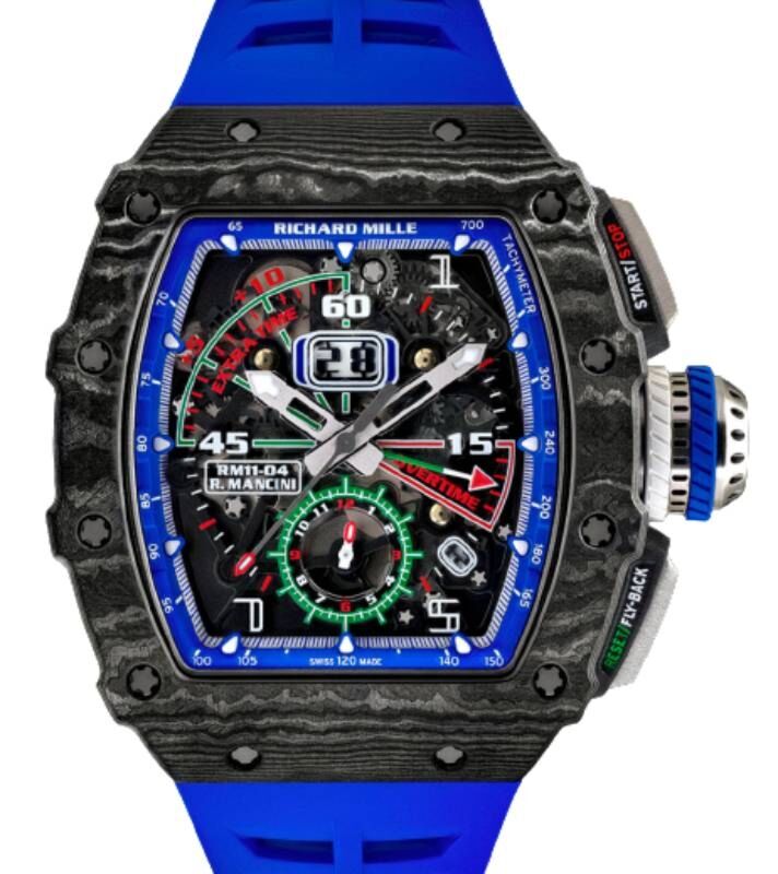 Richard Mille Automatic Roberto Mancini 50 mm RM11-04 Carbon Skeleton