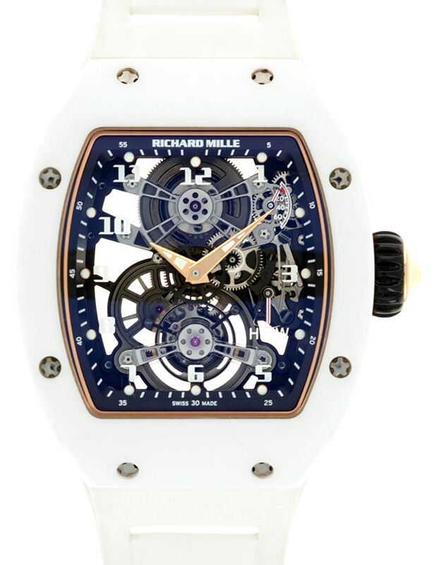 Richard Mille Manual Winding Tourbillon 40 mm RM17-01WHC Carbon Skeleton