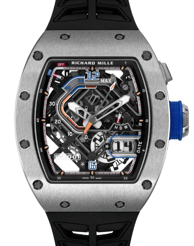 Richard Mille Automatic Winding 42 mm RM30-01 Titanium Luminous