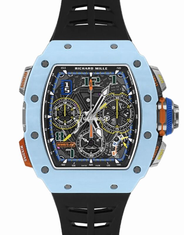 Richard Mille Split-Seconds 40 mm RM65-01PTB Quartz TPT Skeleton