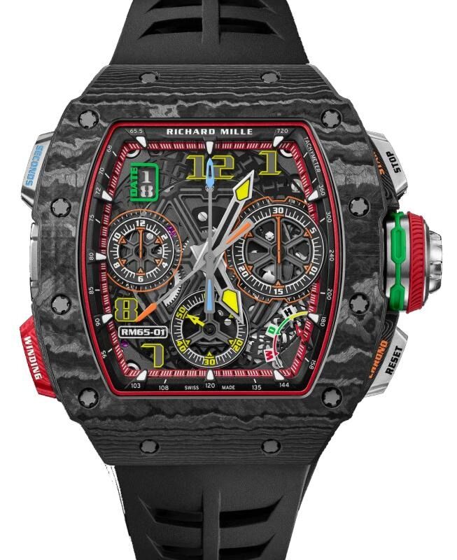 Richard Mille Split-Seconds 50 mm RM65-01 Carbon Skeleton