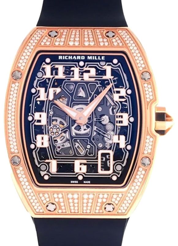 Richard Mille Automatic Winding 38 mm RM67-01D Rose Gold Skeleton