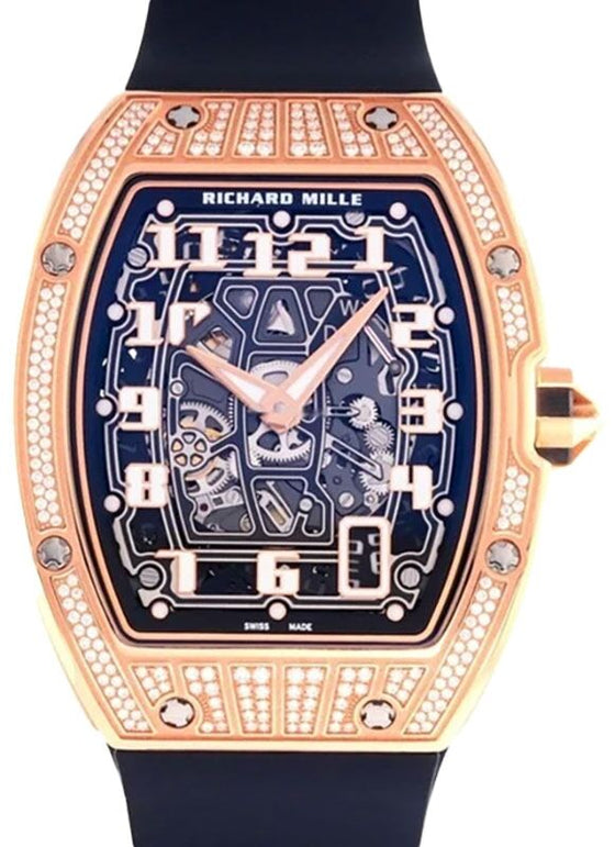 Richard Mille Automatic Winding 38 mm RM67-01D Rose Gold Skeleton