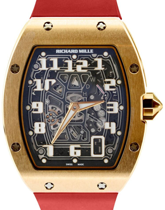Richard Mille Automatic Winding Extra Flat 38 mm RM67-01P2 Rose Gold Skeleton
