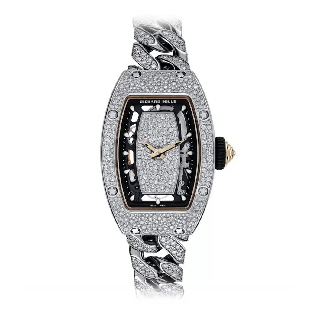 Richard Mille Automatic Winding 40 mm RM07-01SNOW White Gold/Diamonds Automatic