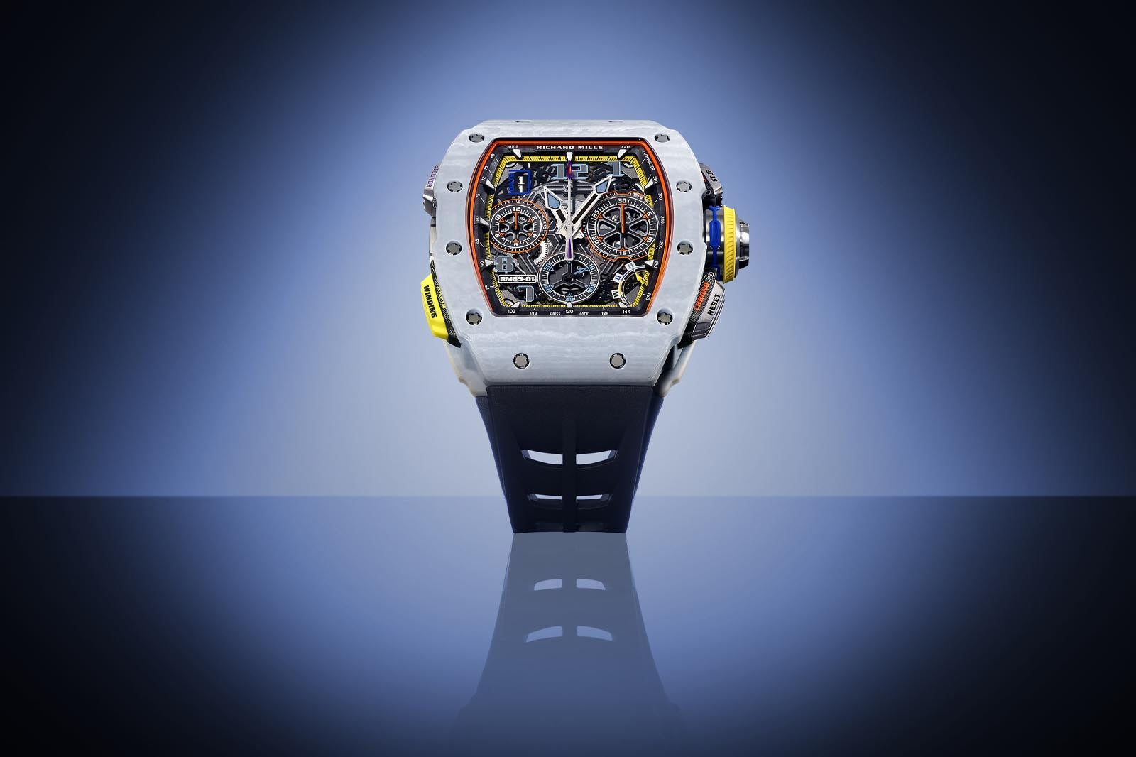 Richard Mille Automatic Split-Seconds Chronograph White Quartz TPT RM 65-01