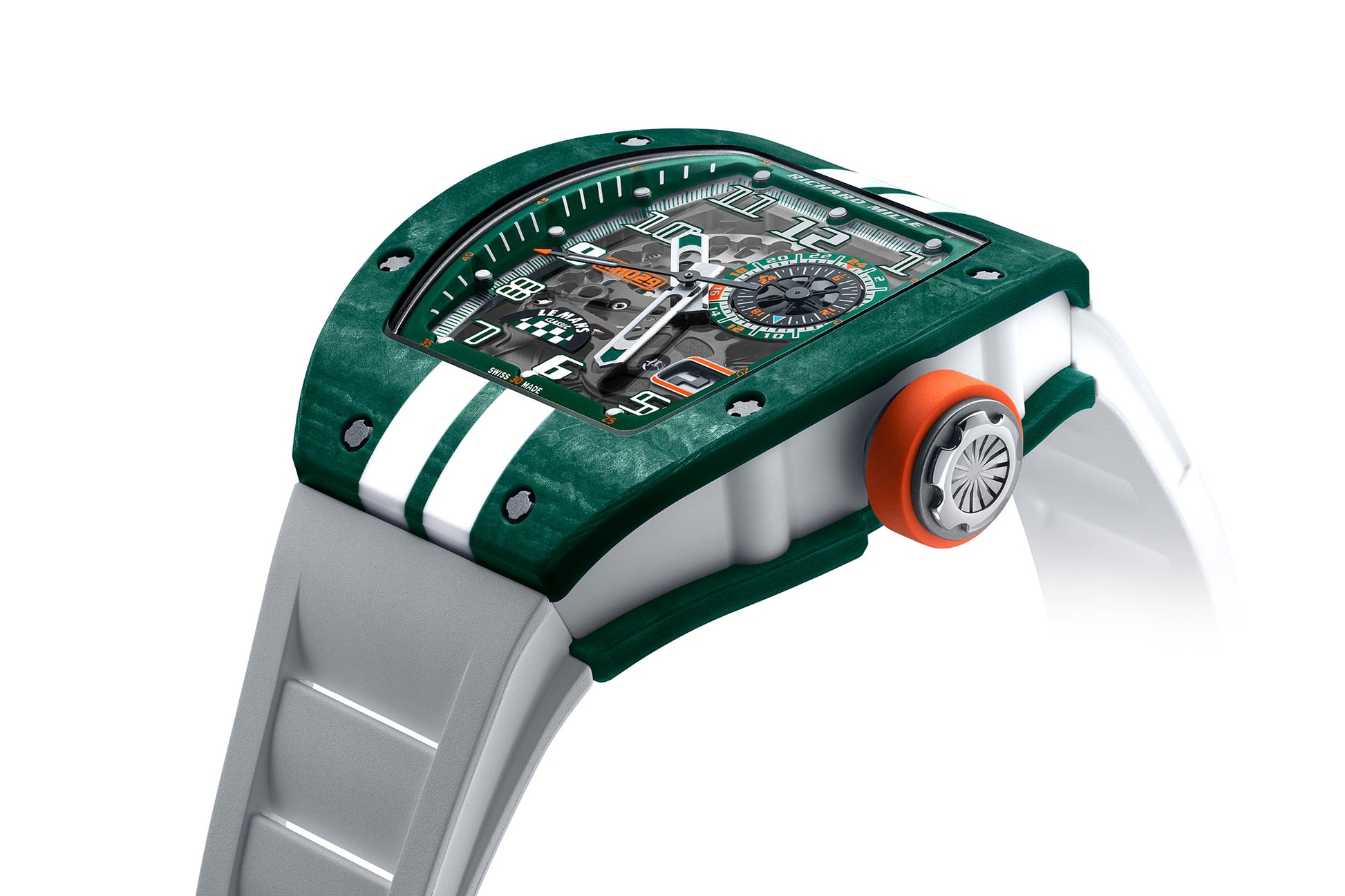 Richard Mille Automatic Winding Le Mans Classic Green/White Quartz TPT RM 029 - BRAND NEW