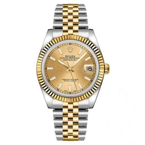 Rolex Datejust 36 36 mm 116233GLDSFJ Steel/Yellow Gold Champagne