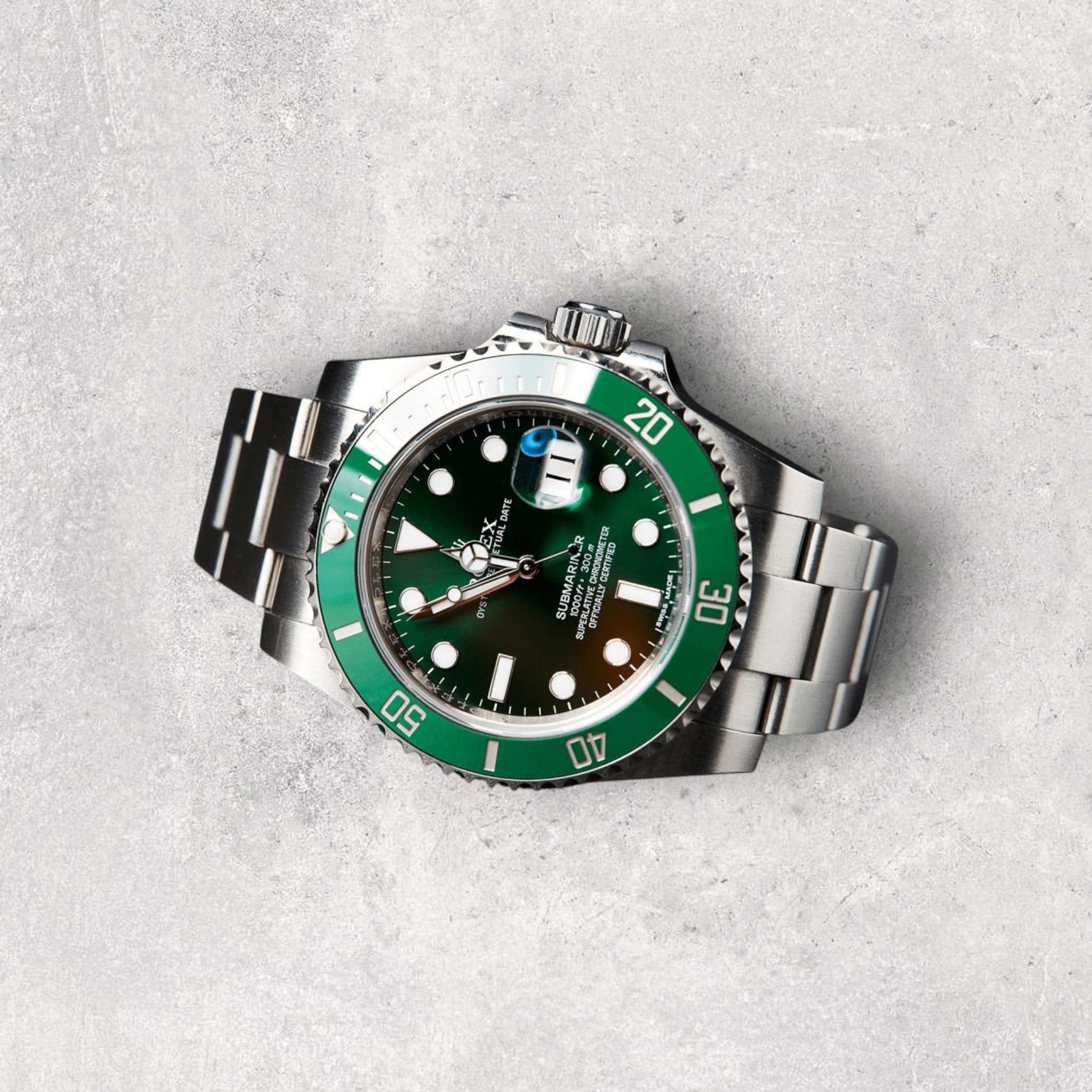 Rolex Submariner Date 116610LV Stainless Steel Green Dial 'Hulk'