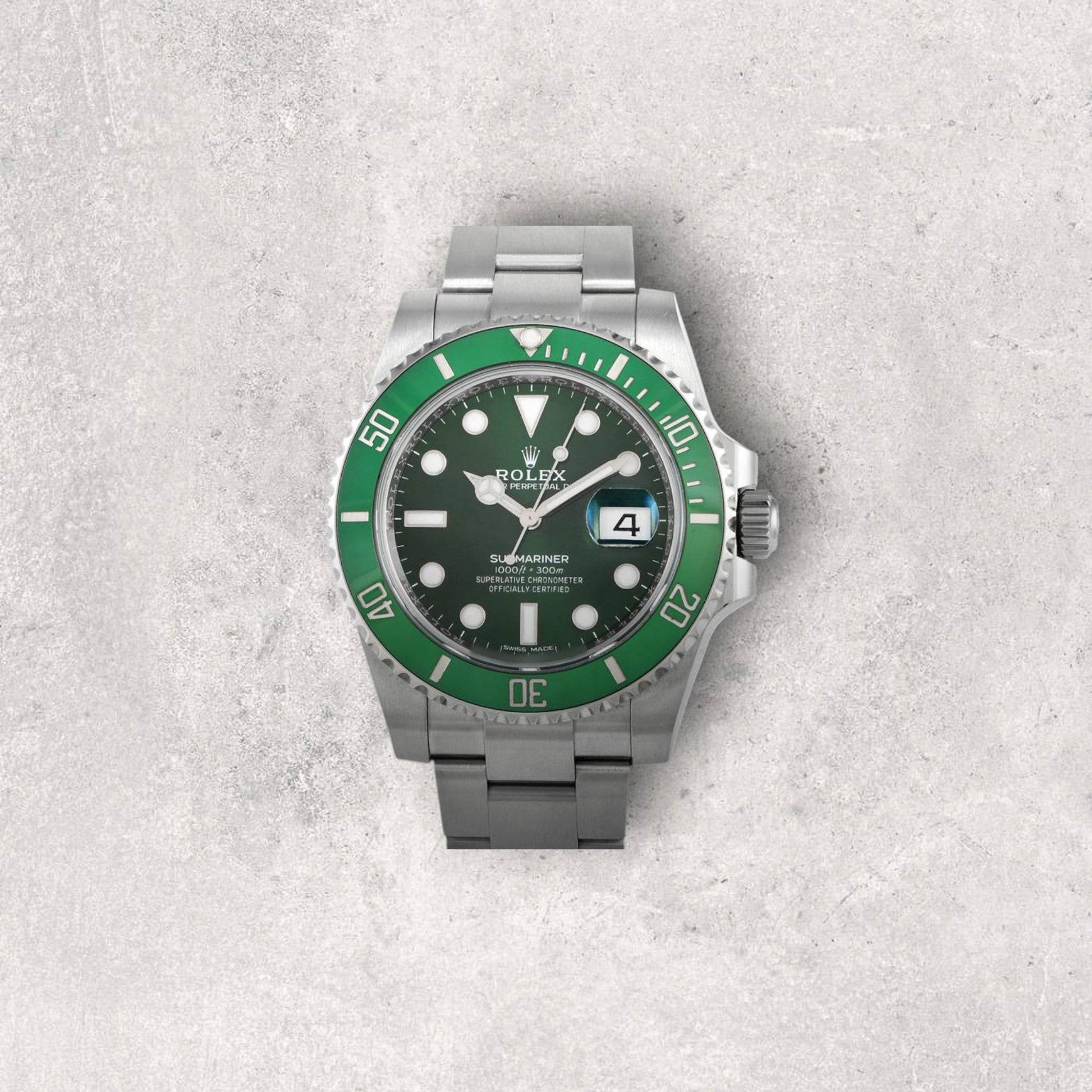 Rolex Submariner Date 116610LV Stainless Steel Green Dial 'Hulk'