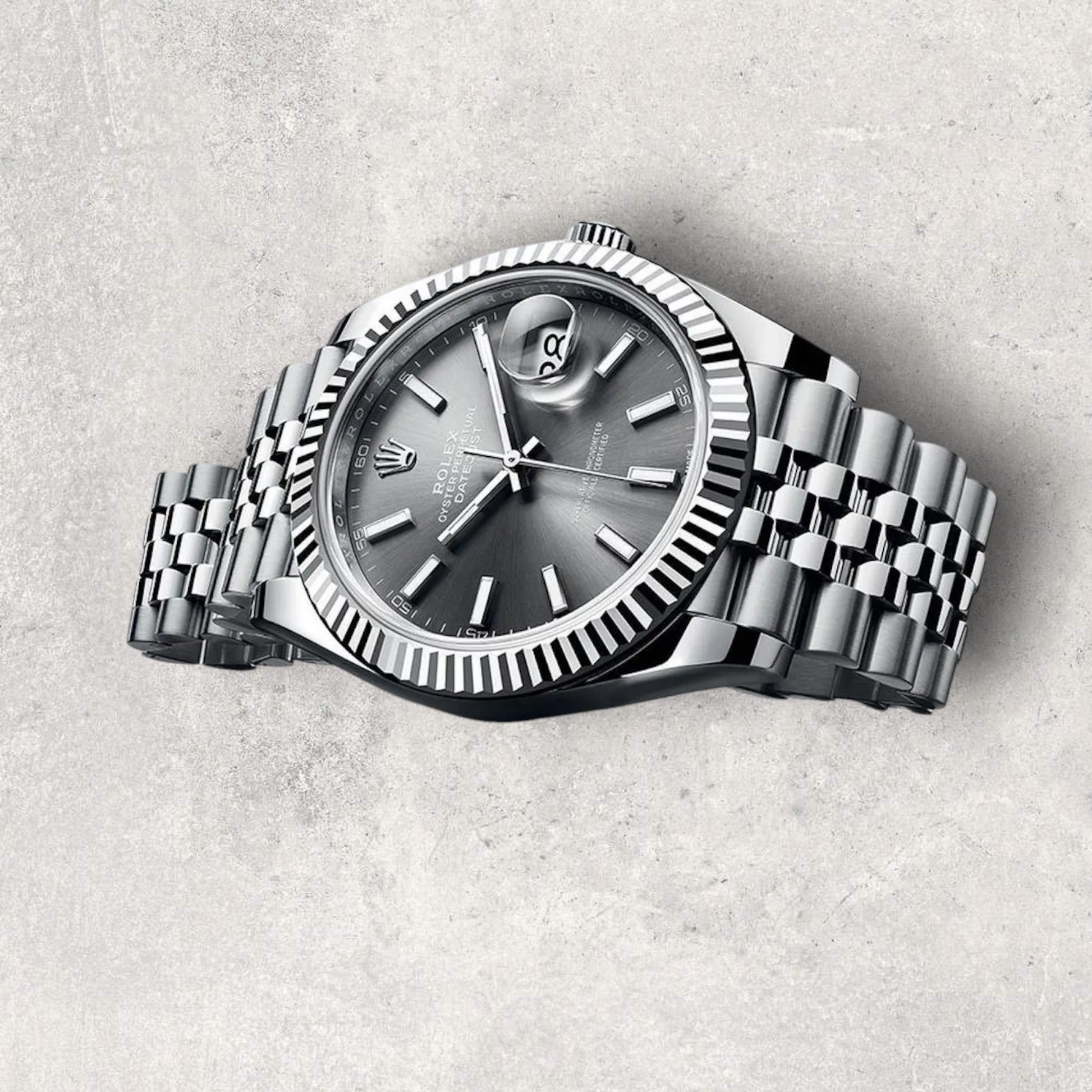 Rolex Datejust 41 126334 Stainless Steel Black Dial Jubilee Bracelet Fluted Bezel