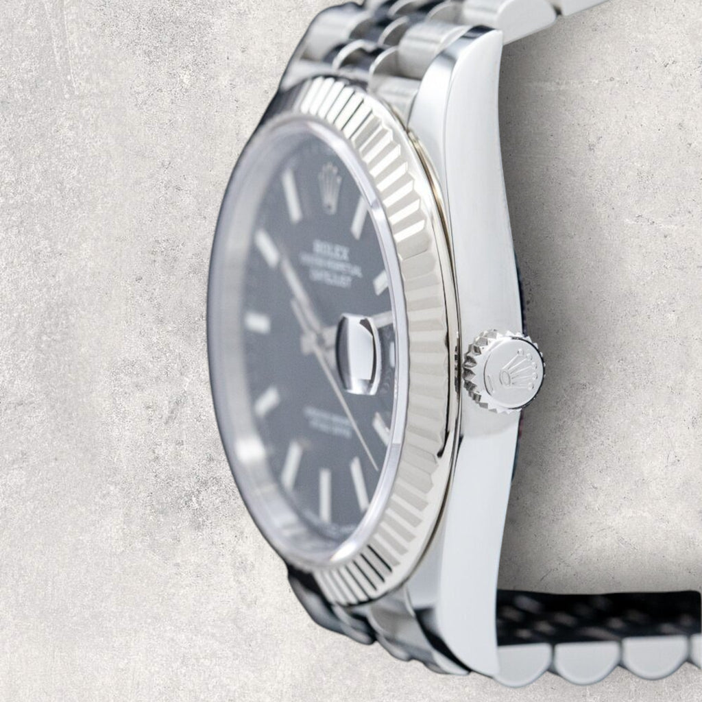 Rolex Datejust 41 126334 Stainless Steel Black Dial Jubilee Bracelet Fluted Bezel
