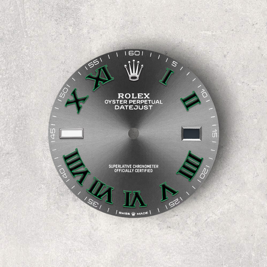 Rolex Datejust 41 126334 Wimbledon Stainless Steel Slate Dial Jubilee Bracelet Fluted Bezel