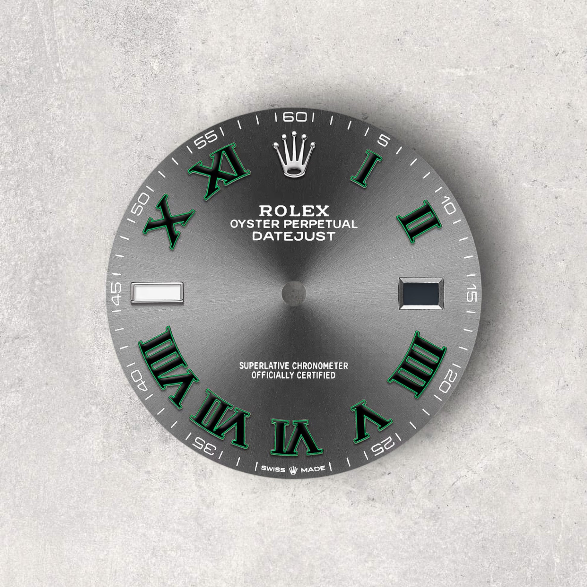 Rolex Datejust 41 126334 Wimbledon Stainless Steel Slate Dial Jubilee Bracelet Fluted Bezel