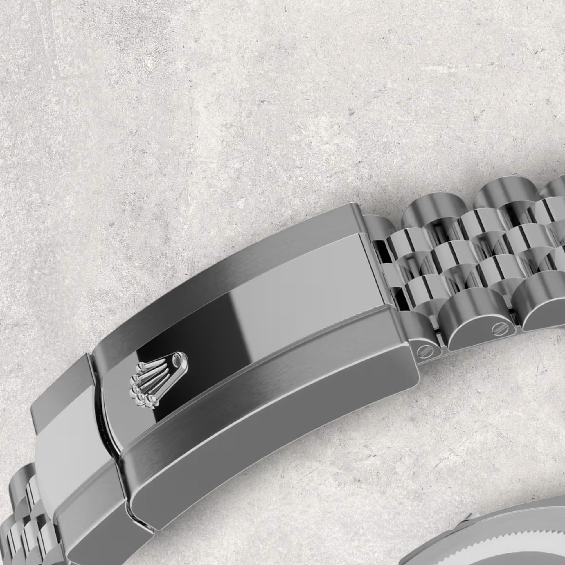 Rolex Datejust 41 126334 Wimbledon Stainless Steel Slate Dial Jubilee Bracelet Fluted Bezel