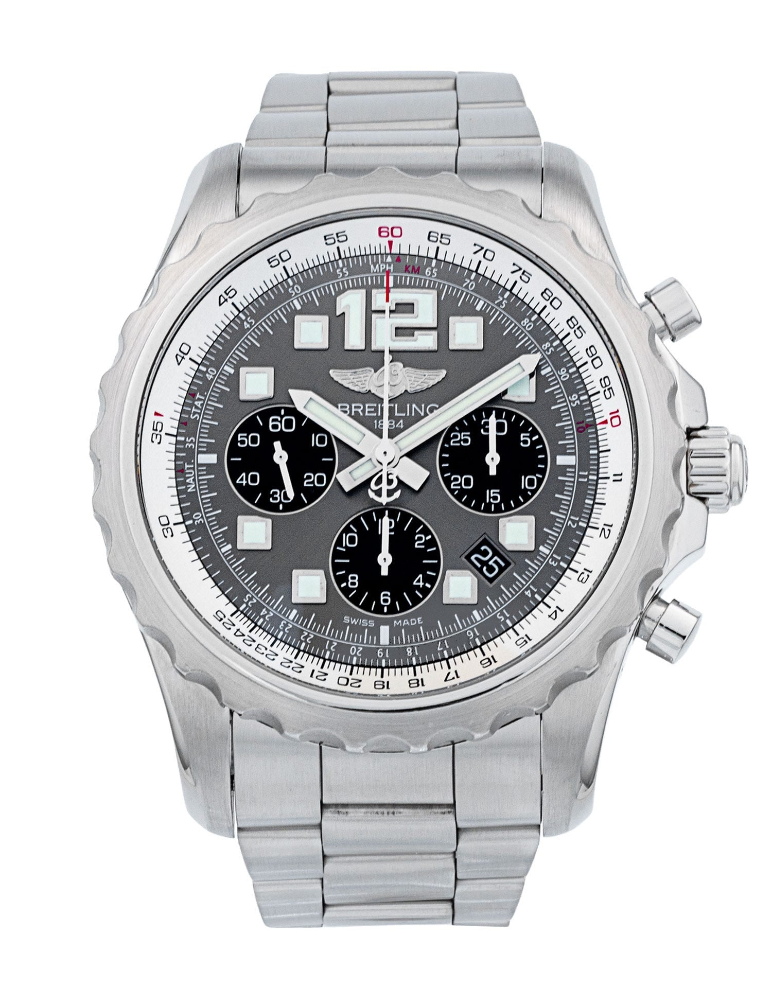 Breitling Chronospace A23360 Men's 46mm Chronograph Gray Automatic BRAND NEW