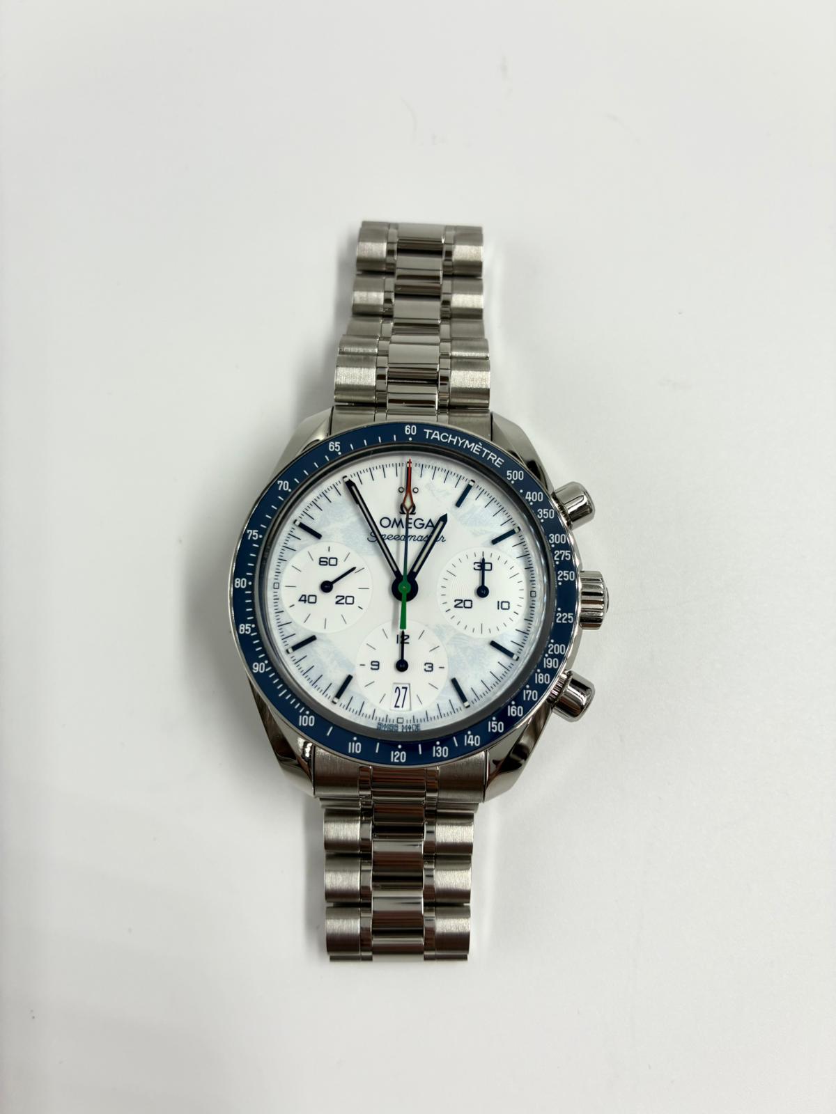 Omega Speedmaster Steel 38mm Milano Cortina 2026 White Dial 522.30.38.50.04.002