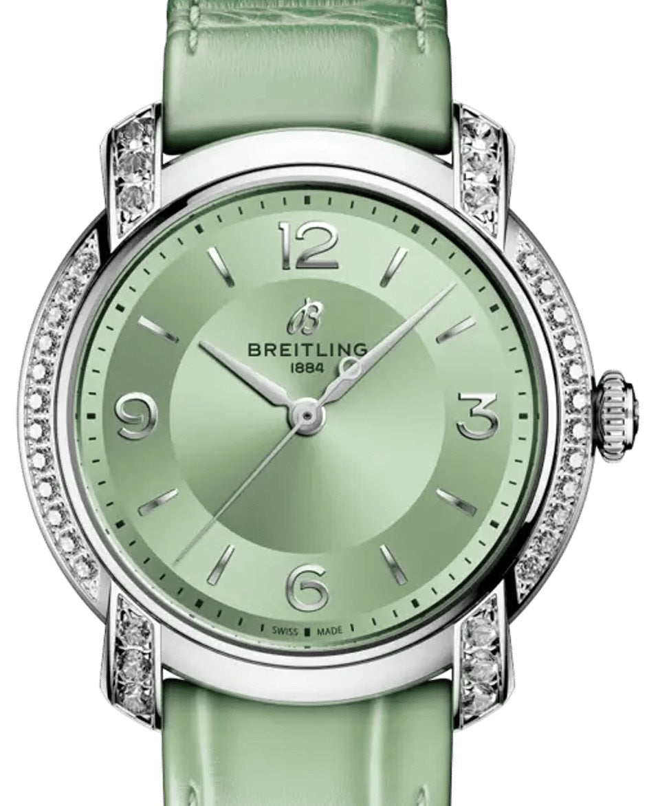 Breitling Lady Premier Automatic 36 Stainless Steel Leather Strap A10310671L1P1