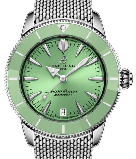 Breitling Superocean Heritage Automatic 36 Stainless Steel Green Dial A10390361L1A1