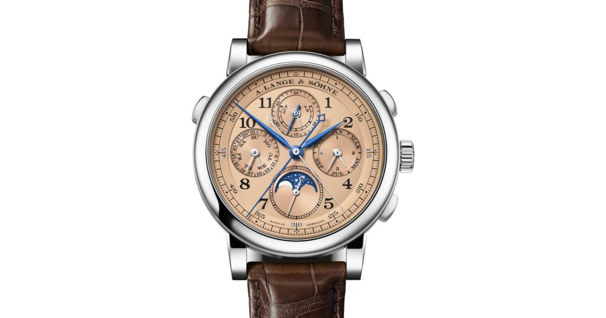 A Lange Sohne 1815 Rattrapante Perpetual Calendar White Gold 421.056FE