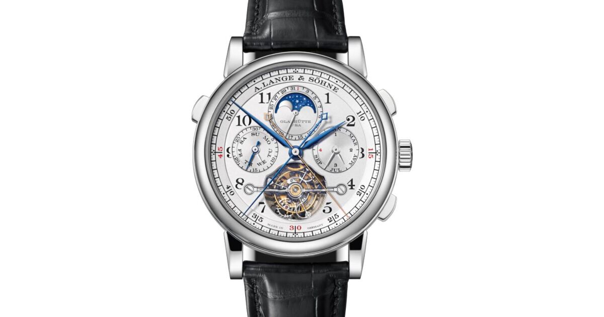 A Lange Sohne 1815 Tourbograph Perpetual "Pour le Merite" Platinum 706.025FE