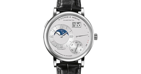 A Lange Sohne Grand Lange 1 Moon Phase Platinum 41mm Rhodie Silver Dial 139.025 - BRAND NEW
