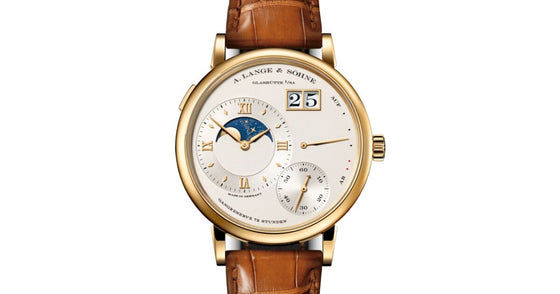A Lange Sohne Grand Lange 1 Moon Phase Yellow Gold 41mm Ivory Argente Dial 139.021
