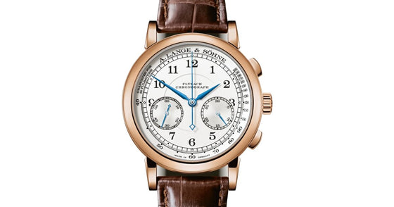 A Lange Sohne Lange 1815 Chronograph Pink Rose Gold 39.5mm Argente Silver Dial 414.032 - BRAND NEW
