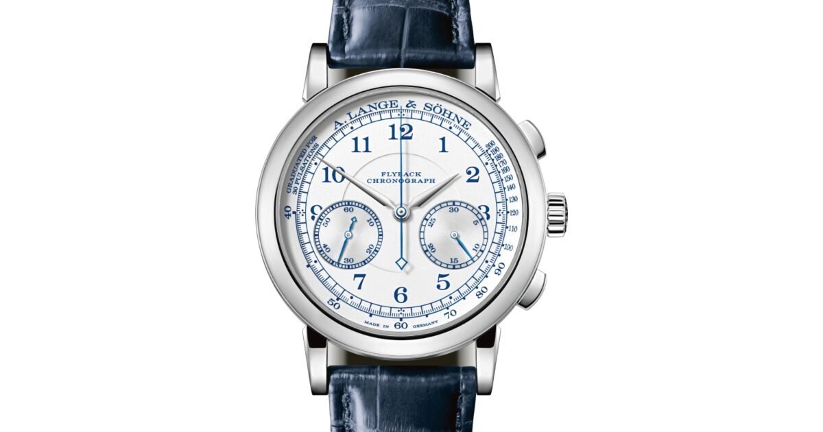 A Lange Sohne Lange 1815 Chronograph White Gold 39.5mm Argente Silver Dial 414.026 - BRAND NEW