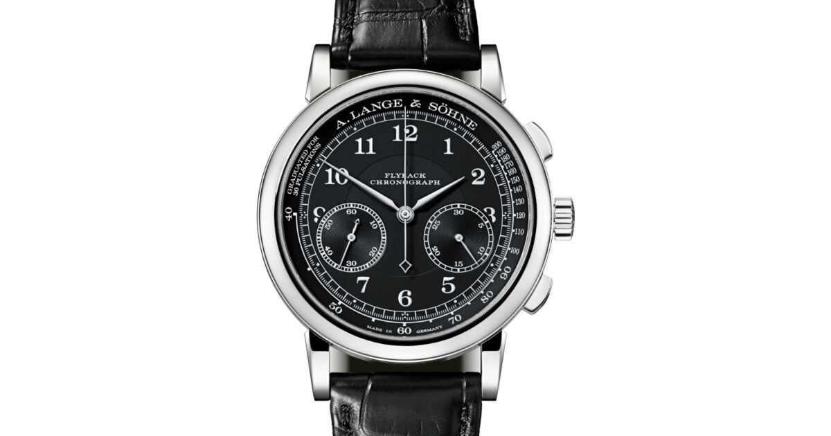 A Lange Sohne Lange 1815 Chronograph White Gold 39.5mm Black Dial 414.028 - BRAND NEW