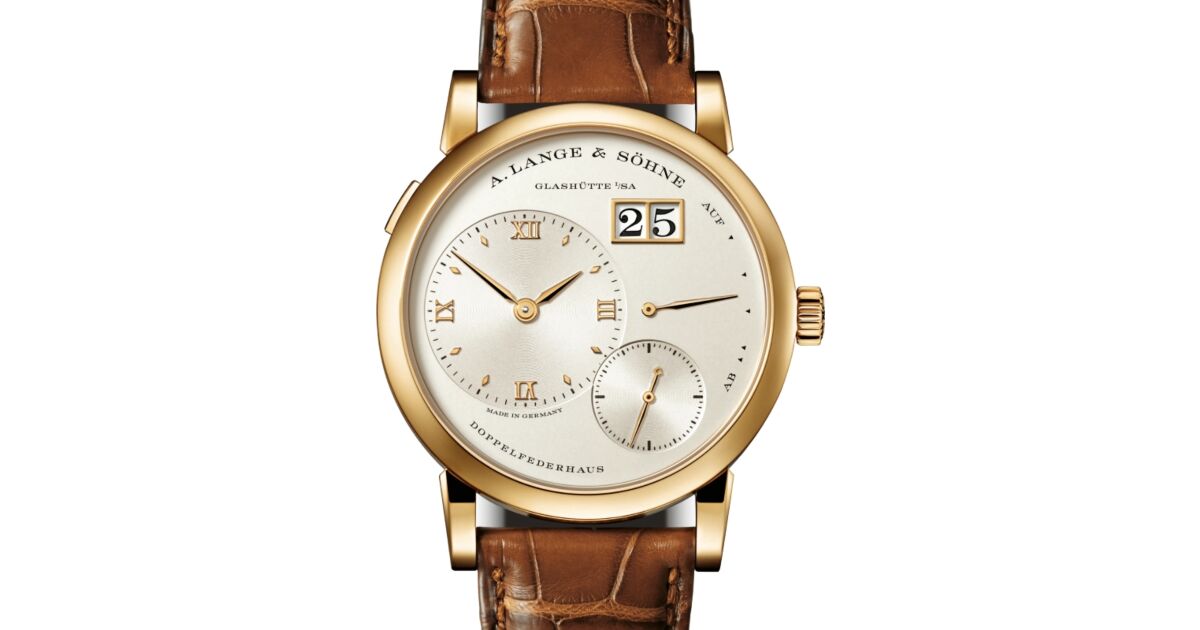 A Lange Sohne Lange 1 18-carat Yellow Gold 38.5mm Ivory Argente Dial 191.021 - BRAND NEW