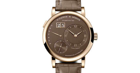 A Lange Sohne Lange 1 Daymatic Honeygold 39.5mm Brown Dial 320.050
