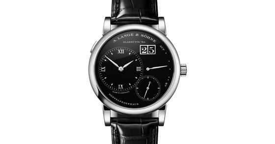 A Lange Sohne Lange 1 Platinum 38.5mm Black Onyx Dial 191.062