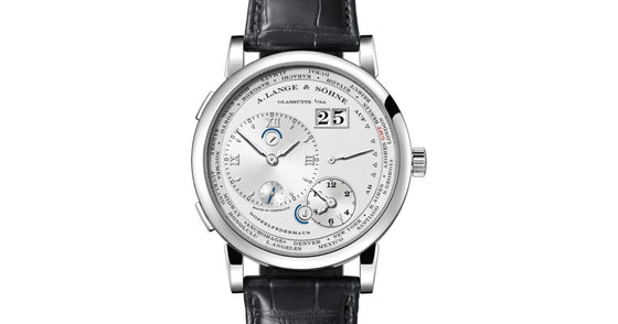 A Lange Sohne Lange 1 Time Zone White Gold 41.9mm Argente Silver Dial 116.039
