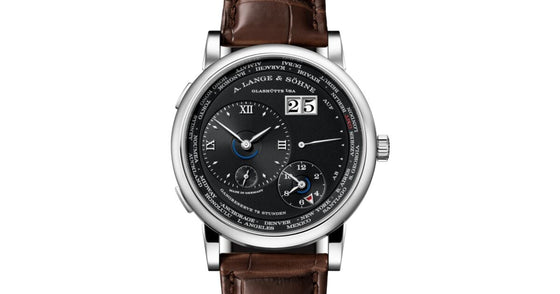 A Lange Sohne Lange 1 Time Zone White Gold 41.9mm Black Dial 136.029 - BRAND NEW