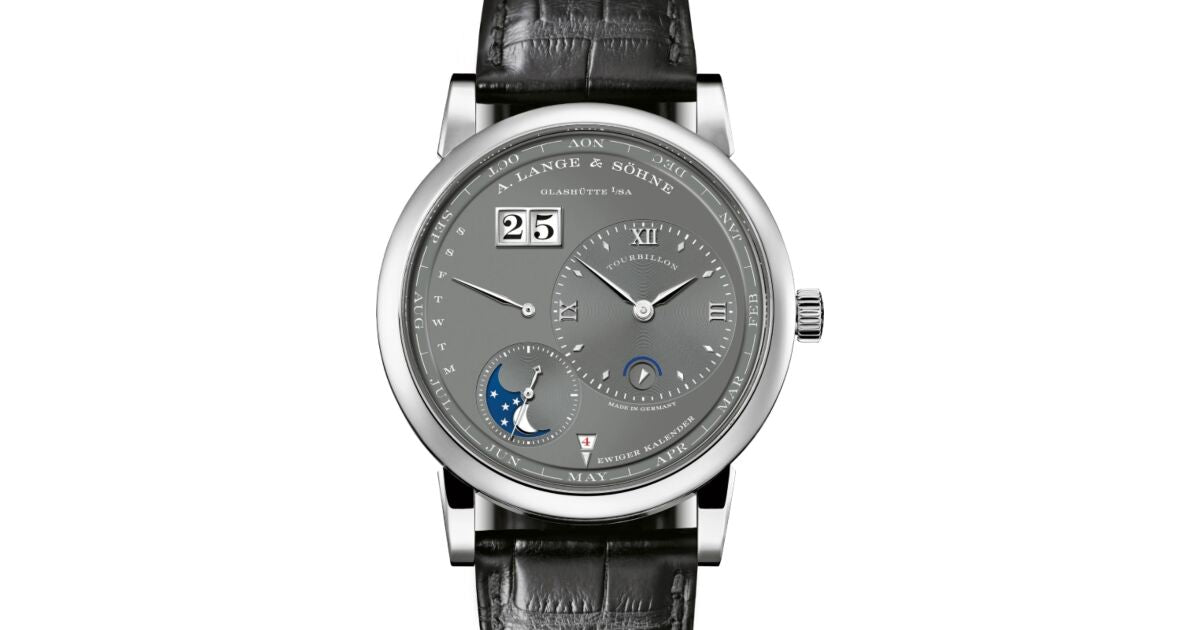 A Lange Sohne Lange 1 Tourbillon Perpetual Calendar White Gold 41.9mm Grey Dial 720.038FE - BRAND NEW