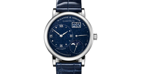 A Lange Sohne Little Lange 1 Moon Phase White Gold 36.8mm Blue Dial 182.086 - BRAND NEW