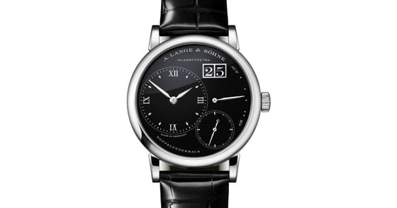 A Lange Sohne Little Lange 1 Platinum 36.8mm Black Onyx Dial 181.062