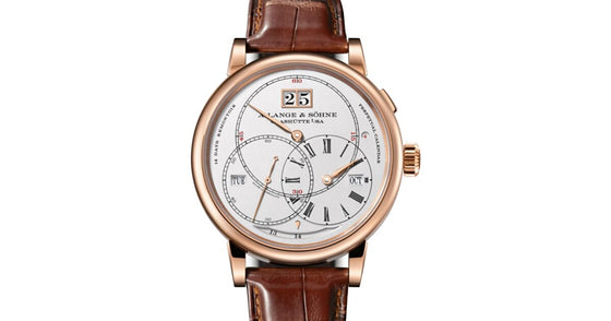 A Lange Sohne Richard Lange Perpetual Calendar "Terraluna" Pink Rose Gold 45.5mm Argente Silver Dial 180.032FE - BRAND NEW