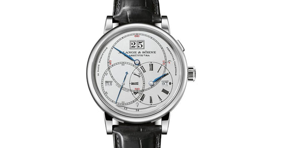 A Lange Sohne Richard Lange Perpetual Calendar "Terraluna" White Gold 45.5mm Argente Silver Dial 180.026FE - BRAND NEW