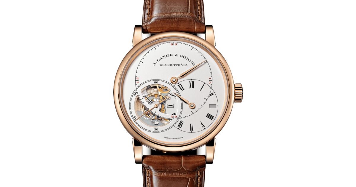 A Lange Sohne Richard Lange Tourbillon "Pour le Merite" Pink Rose Gold 41.9mm Argente Silver Dial 760.032F - BRAND NEW