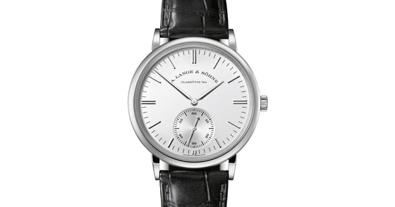 A Lange Sohne Saxonia Automatic White Gold 38.5mm Argente Silver Dial 380.027 - BRAND NEW